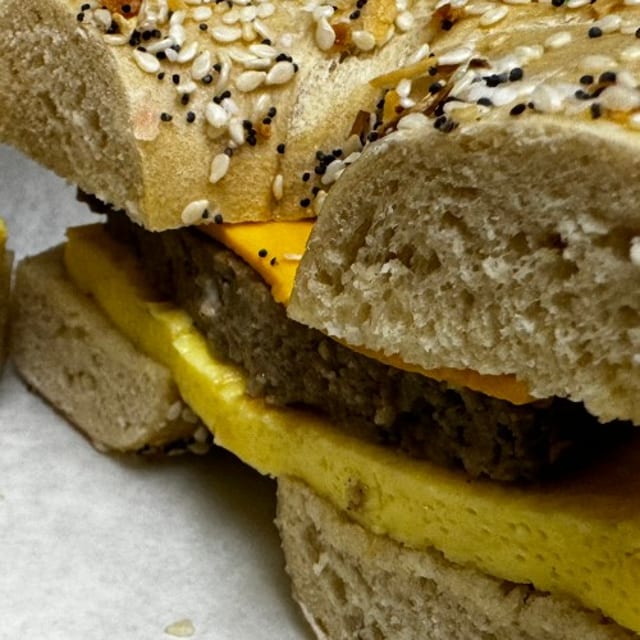 Meat & Cheese Bagel.