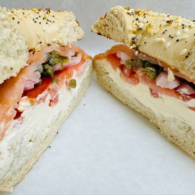 Lox & Cream Cheese Bagel.