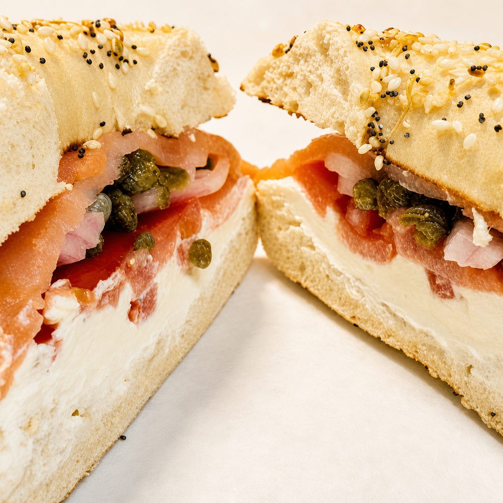 Lox & Cream Cheese Bagel.