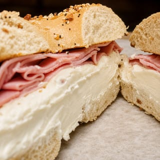 Ham & Cream Cheese Bagel