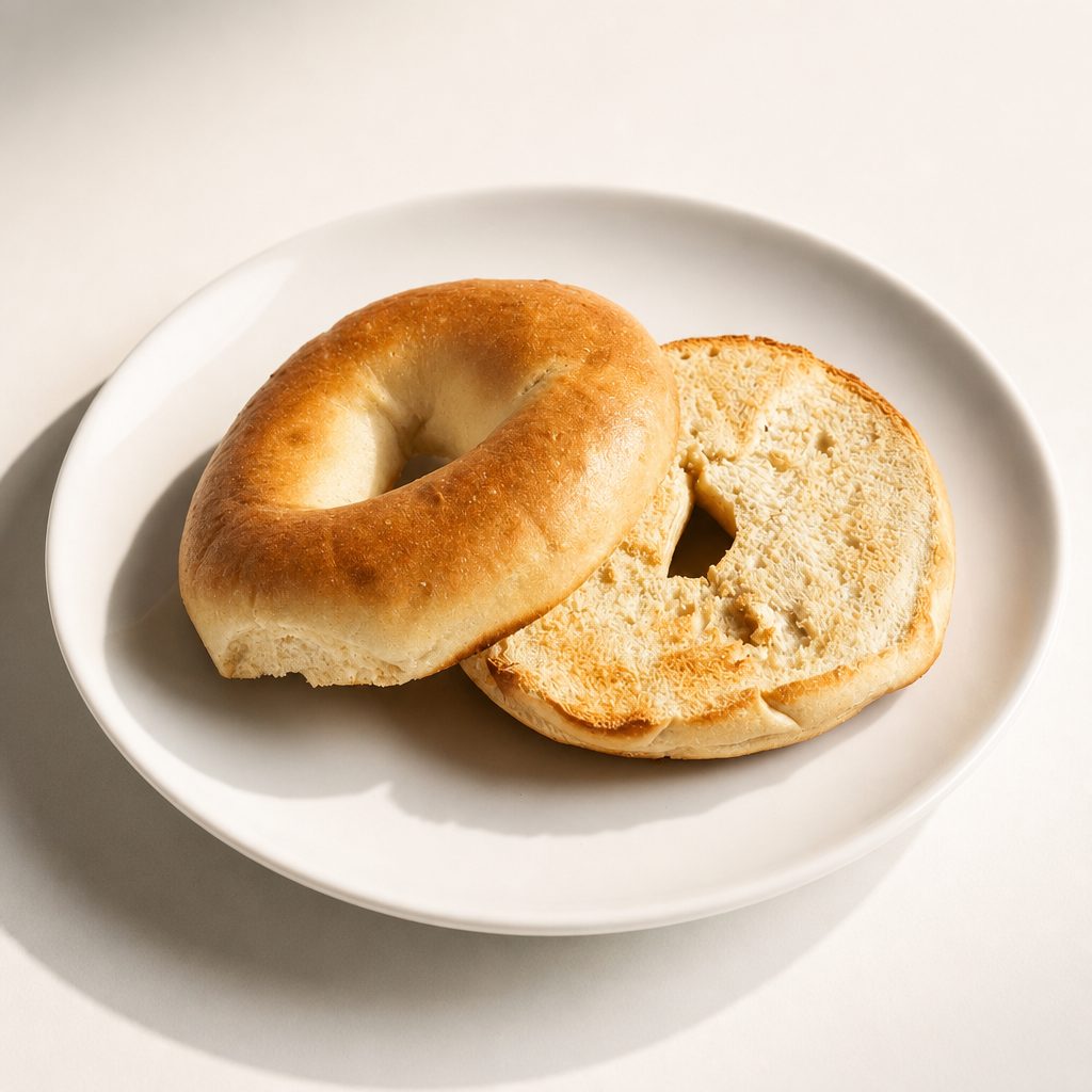 Bagel with Peanut Butter & Jelly or Nutella.