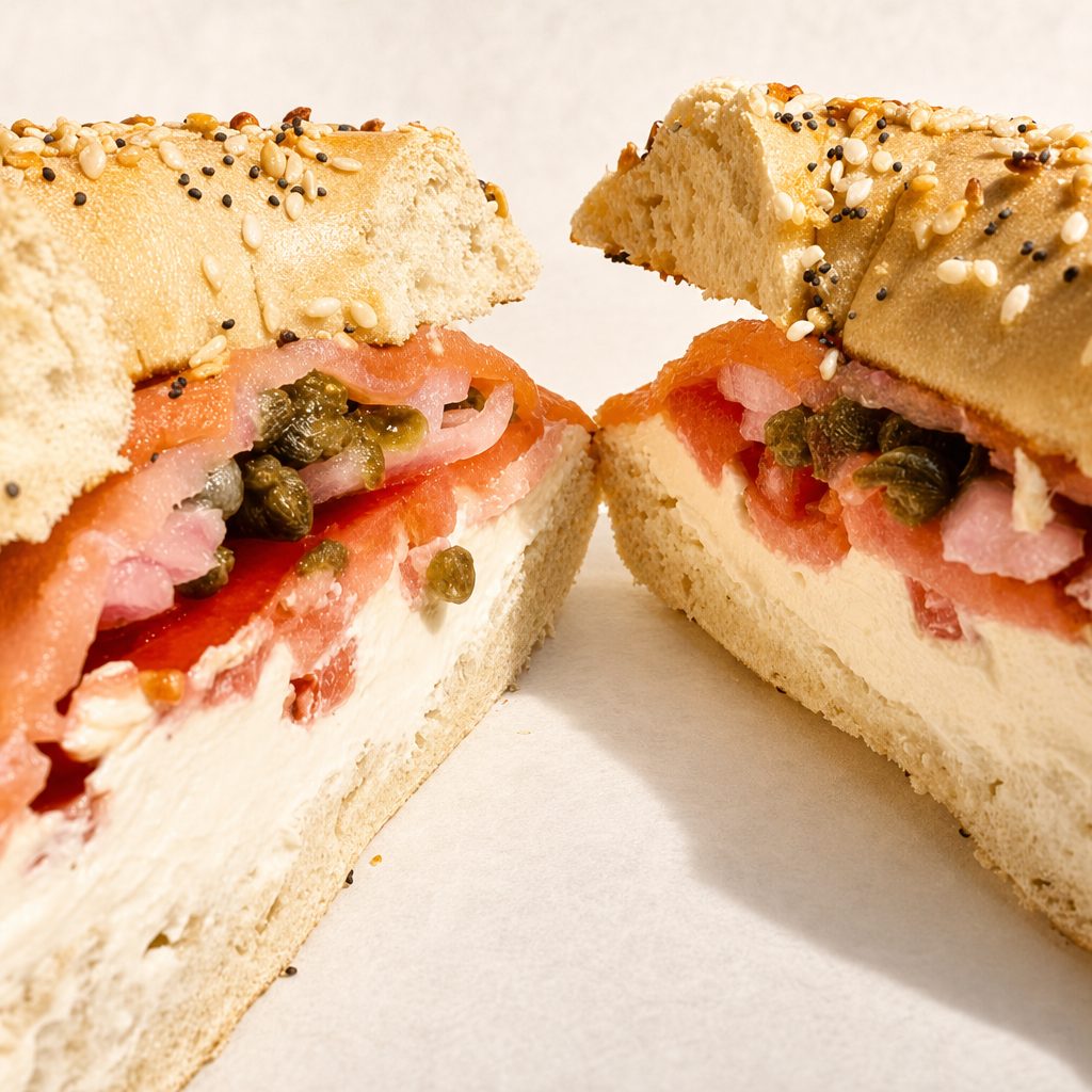 Bagel with Lox & Cream Cheese.