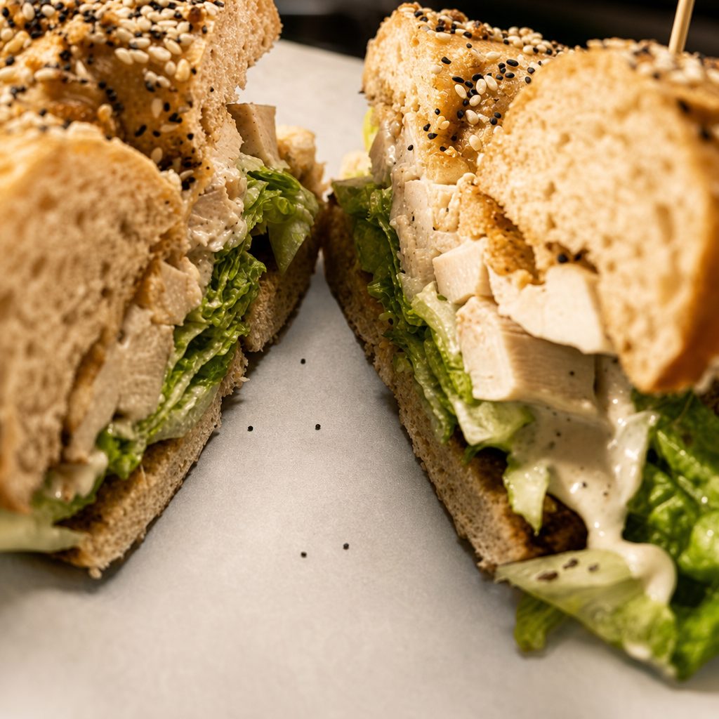 Asiago Chicken Caesar.